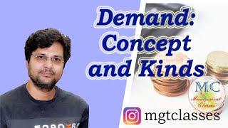 Concept and Kinds of Demand in Hindi [upl. by Llednol]