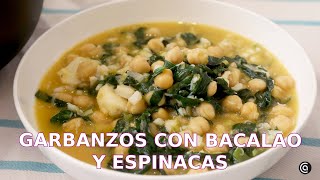 GARBANZOS con BACALAO y ESPINACAS  el tradicional potaje de Semana Santa ​ Cocina Abierta [upl. by Ellebana]