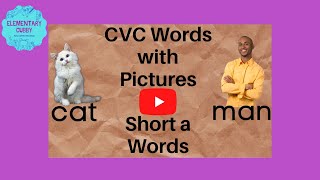 CVC Words with Pictures Short a Words  Learning How to Read [upl. by Sophronia]