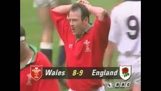 1993 Ieuan Evans try vs England Cardiff Arms Park 6 February [upl. by Vanzant]