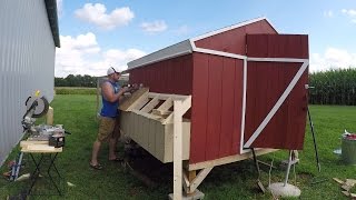 DIY Chicken Nest Boxes  The Easy Egg Collection Way [upl. by Chita]