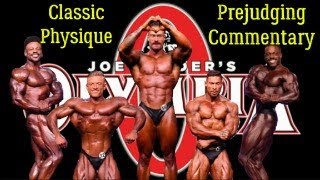 2023 Mr Olympia Classic Physique Prejudging COMMENTARY [upl. by Eniac]