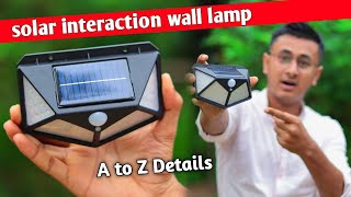 solar interaction wall lamp Unboxing amp Full Details Review [upl. by Dede]