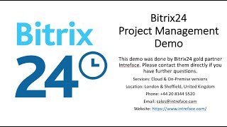 Bitrix24 Demos Project Management [upl. by Ellenor]