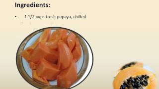 Tropical Papaya Batido  A Papaya Juice Recipe [upl. by Senoj]