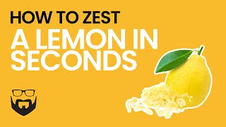 How to Zest Lemon in Seconds [upl. by Aliuqet]