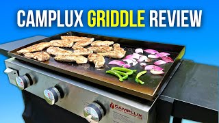 Best Blackstone Grill Alternative Camplux 3 Burner Griddle Grill Review [upl. by Aikkan669]