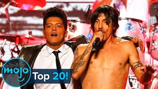 Top 20 Super Bowl Halftime Shows [upl. by Seleta]