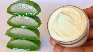 FRESH ALOE VERA GEL amp SHEA BUTTER Whipped Cream For Face Body and Hair [upl. by Meras]