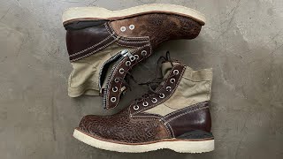 A Closer Look  Visvim 7Hole 73Folk Boot [upl. by Blatman]