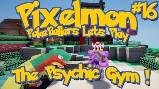 Pixelmon Server Minecraft Pokemon Mod Pokeballers Lets Play Ep 16  The Psychic Gym [upl. by Andris771]