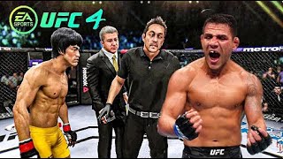 UFC 4 Bruce Lee Vs Rafael Dos Anjos  Ea Sports UFC 4  Epic Fight [upl. by Yelnahs]