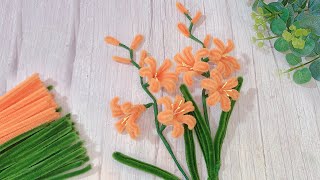 모루를 사용하여 DIY 난초 만드는 법crocosmia flower [upl. by Clauddetta763]