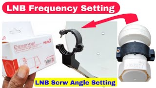 LNB Setting For DD Free Dish  Lnb frequency of free dish  all dish info [upl. by Nnylav]