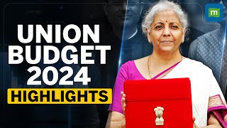 Budget 2024 Highlights Budget Boosts For Jobs StartUps But LTCG STT On FampO Spook Stocks [upl. by Ecilahc]