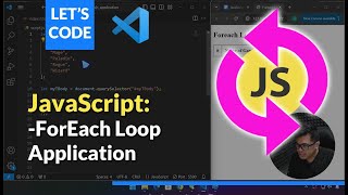 JS Essentials ForEach Loop Application  Generating HTML Data Based From An Array [upl. by Rausch]