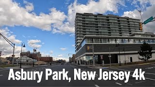 Driving in historic city by the sea  Asbury Park New Jersey 🇺🇸 4k [upl. by Tiram]