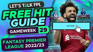 FPL DOUBLE GAMEWEEK 29 FREE HIT GUIDE  Fantasy Premier League Tips 202223 [upl. by Occor]