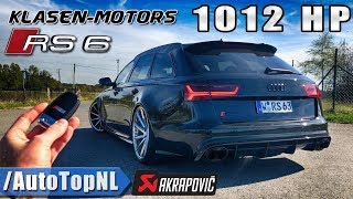 1012HP AUDI RS6 Klasen 330kmh REVIEW POV Test Drive on AUTOBAHN by AutoTopNL [upl. by Iseabal]