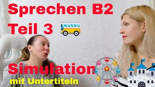 MÜNDLICHE PRÜFUNG TELC DEUTSCH B2 B2 Sprechen Teil 3 gemeinsam etwas planen Problemlösung [upl. by Merna14]