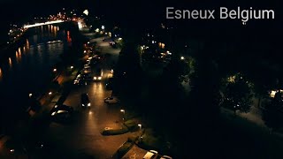 Esneux Belgium 4k night skyview [upl. by Lotsyrk]