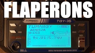 Flaperons with Turnigy TGYi6 FlySky FSi6 Eachine i6 [upl. by Ruthven]