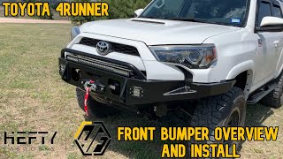 Hefty Fabworks 5th Gen 4Runner Front Bumper Overview and Install [upl. by Nesral]