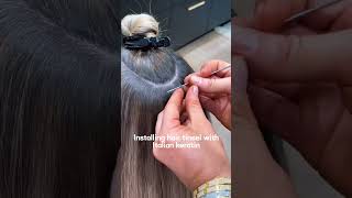 So amazing hair extension installation process nadulahair hairextensions hairtutorial fyp [upl. by Zinck]