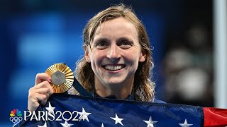 Katie Ledecky Four straight 800m golds the most meaningful feat of the week  Paris Olympics [upl. by Pucida]