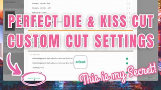 Customizing Your Cricut Settings for Perfect Stickers with this Hack 🤯 [upl. by Ecinert]