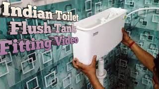 Flush Tank Fitting Video  How To Install Flush Tank In Toilet [upl. by Ttessil]