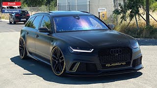 Audi RS7 R8 amp RS6 Leaving RS Performance Day 2018  Manual R8 V10 ABT RS6 RS6 Milltek [upl. by Emarej]