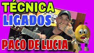 👉EJERCICIO de LIGADOSGuitarra Flamenca💃PACO DE LUCIA [upl. by Aribold]