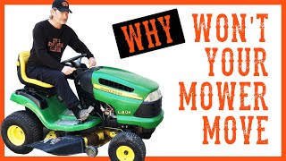 How To Fix a Riding LawnMower That Will Not Move or Drive [upl. by Suzi]