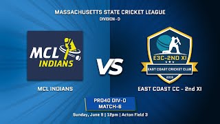 MCL Indians vs E3C 2nd XI Recorded [upl. by Ayhdiv803]