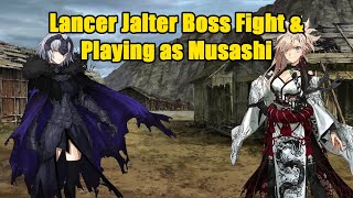 FateSamurai Remnant  Lancer Jalter Boss Fight amp playing as Musashi [upl. by Eenat]