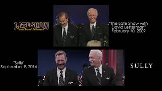 SULLY David Letterman Scene Comparison Film vs Real [upl. by Githens]