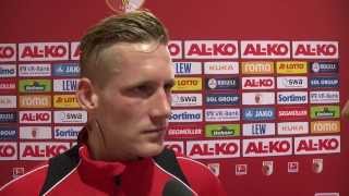 FC Augsburg Interviews zum GladbachSpiel [upl. by Akinirt]