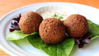 How to Make Falafel  Crispy Fried Garbanzo BeanChickpea Fritter Recipe [upl. by Lance]