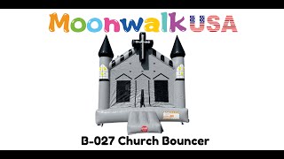 Moonwalk USA Inflatable Church Bouncer B027 [upl. by Dinah]