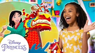 Mulans Ultimate Dragon Boat Race  Read Along  Disney Princess Club [upl. by Namus]