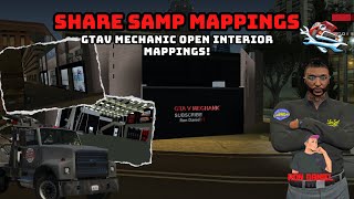 SHARE GTA SAMP MAPPINGS GTAV MECHANIC OPEN INT  RON DANIEL YT [upl. by Maggio95]