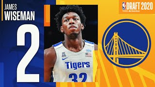 James Wiseman Is Selected 2 In the 2020 NBA Draft [upl. by Amandi251]