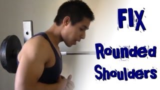 2 Exercises to Fix Rounded Shoulders [upl. by Montford]