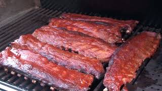 Spareribs gesmokert vom Gasgrill 321er Methode [upl. by Otis]