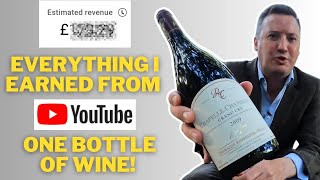 I spent EVERYTHING I earned from my YouTube channel on a bottle of wine [upl. by Alol]