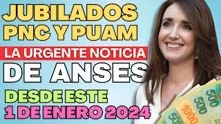 🛑 AHORA❗️Jubilados ANSES PNC y Pensionados 💰 Fecha de COBRO desde el 2 enero 2024  Recetas de PAMI [upl. by Jeminah]