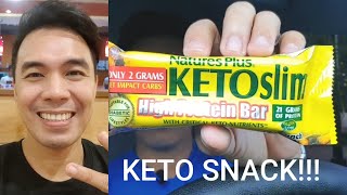 FILIPINO KETO TASTE TEST AND REAL REVIEW OF NATURES PLUS KETO SLIM PROTEIN BAR A MUST TRY [upl. by Spring62]