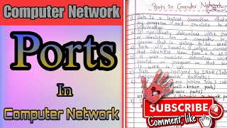 What is Ports in computer network computernetwork [upl. by Oyek877]