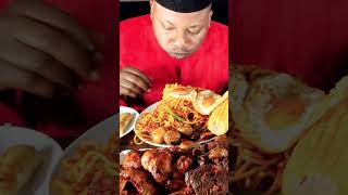 ASMR EATING NOODLES NO TALKING ASMR FRIED CHICKEN SPICY MUTTON CURRY AND EATING WITH HANDS ASMR [upl. by Ellennaj]